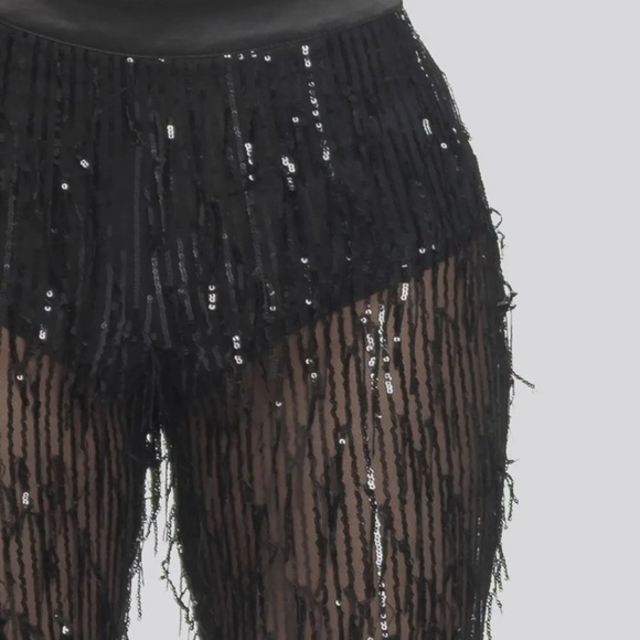 Layered Sequin Pants - Picture 3 of 5